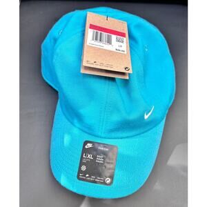 Nike Swoosh Club Performance Adjustable Hat Aqua Adult Unisex Size L/XL